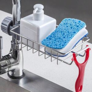 1pc Stainless Steel Faucet Drain Rack
